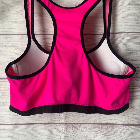Retro Urbanology Pink and Black Sports Bra Underwire Racerback Size 36/38 B/C - Picture 6 of 15